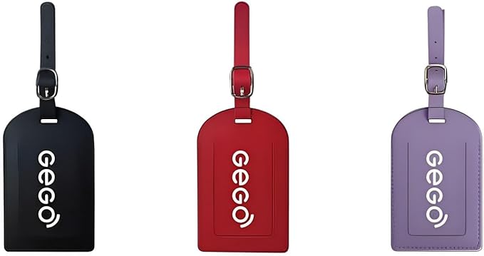 GEGO Premium Travel Kit, Sleep Mask 3D Contoured Eye with Soft Memory Foam, Luggage Tag Waterproof Resistant and Strap with Lock for Luggage TSA Approved (Sleep Mask Black/Luggage Tag Black)