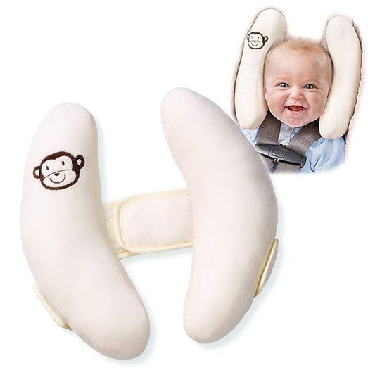 Adjustable Travel Pillow for Infant, Portable Head Support for Car Seats for Newborn, Neck Support Pillow for Baby, Headrest Pillows for Cars, Rest Baby's Head Comfortably