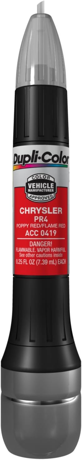 Dupli-Color ACC0419 Scratch Fix All-In-1 Exact-Match Automotive Touch-Up Paint – Chrysler Poppy Red – 0.25 oz. Paint Pen