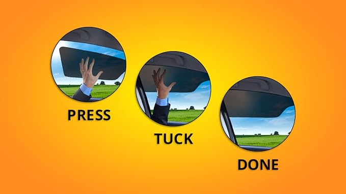 Blackout Sun Visor Sunshade Extender for Car Window Windshield Sun Shade Anti-Glare Car Sun Visor Protects from Sun Glare, Snow Blindness, UV Rays, Universal for Cars, SUVs 1 Pack