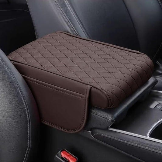 Car Armrest Pad for Mazda CX-3 CX-5 CX-30 CX3 CX30 CX5 2015-2020 2021 2022 2023 Leather Armrest Box Mat Center Console Cushion Pad Universal Armrest Seat Box Cover Protector,Brown, normal