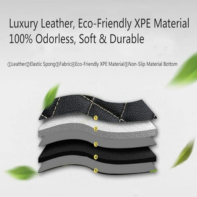 Customize Car Floor Mats for 99% Sedan SUV Sports Car All Weather Leather Full Coverage Waterproof Non-Slip Vehicle Lining Pads (Wine red)