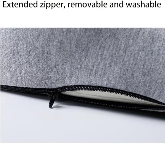 L-Shaped Memory Foam Seat Cushion with Lumbar Support-Ergonomic Car & Office Chair Cushion for Sciatica, Coccyx & Back Pain Relief Supports Hips & Back for Drivers & Long Sitting (Green)