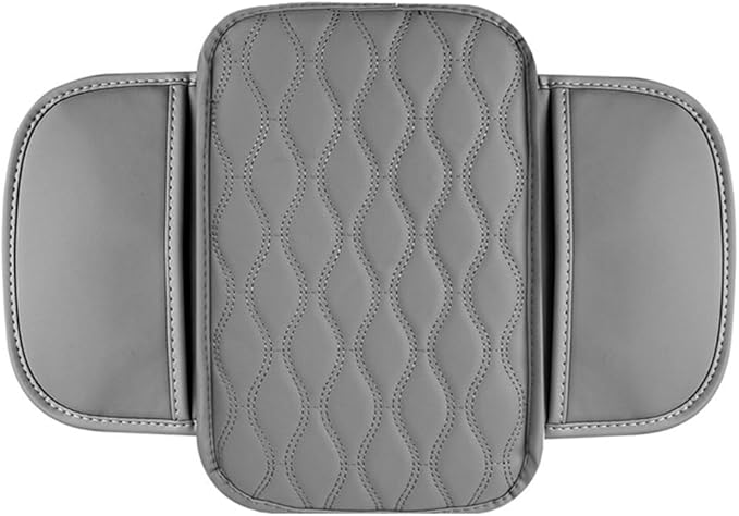 Car Armrest Pad for Genesis GV80 GV70 SUV GV60, Waterproof Center Console Cushion Pad Cover Armrest Storage Box Mat Protection Interior Accessories,A-Grey