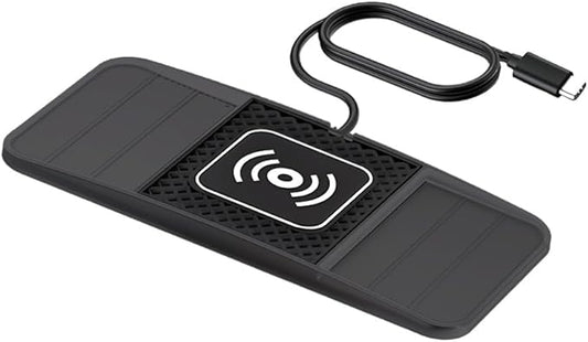 Wireless Charging Pad for Car for Ford Expedition EcoSport Edge Escape Explorer 2000-2026, DIY Trim-to-Fit Slim Non Slip Fast Charger Car Wireless Charging Pad 30CM Cable