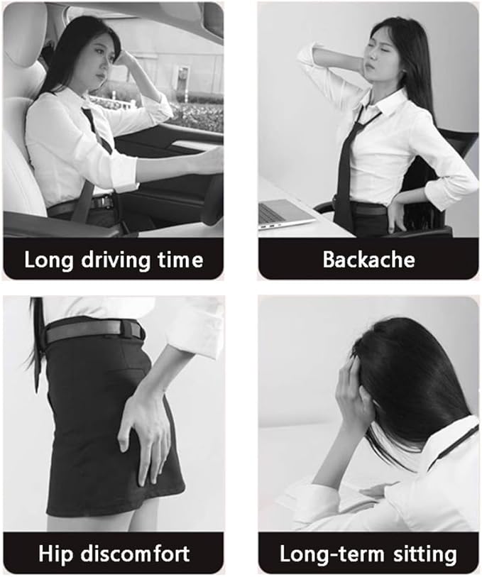 TOMSE Car Seat Chair Back Cushion for BMW X3 G01 2019 2020 2021 2022 2023 2024, Wooden Beads Ventilate Mesh Lumbar Brace Strong Durable Relieve Fatigue Summer Interior Accessories,B-Backrest