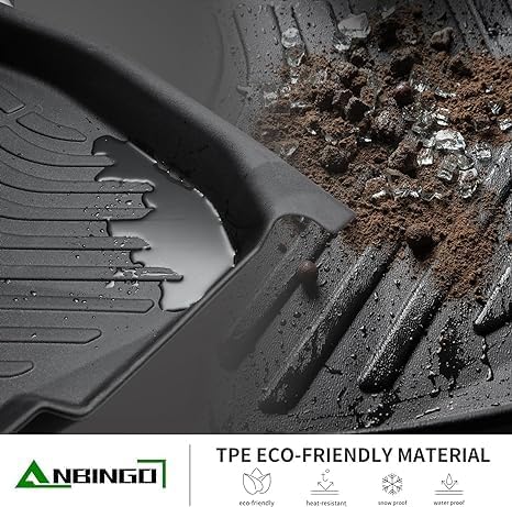 ANBINGO®-Floor Mats for Mazda 6 2014-2021 All Weather Protection TPE Waterproof Non-Slip Car Mats for Mazda 6 Floor Liner Accessories Black