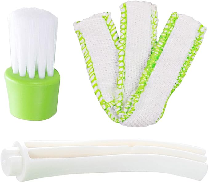 SENHAI Mini Duster for Car Air Vent, Set of 3 Automotive Air Conditioner Cleaner and Brush, Dust Collector Cleaning Cloth Tool for Keyboard Window Leaves Blinds Shutter
