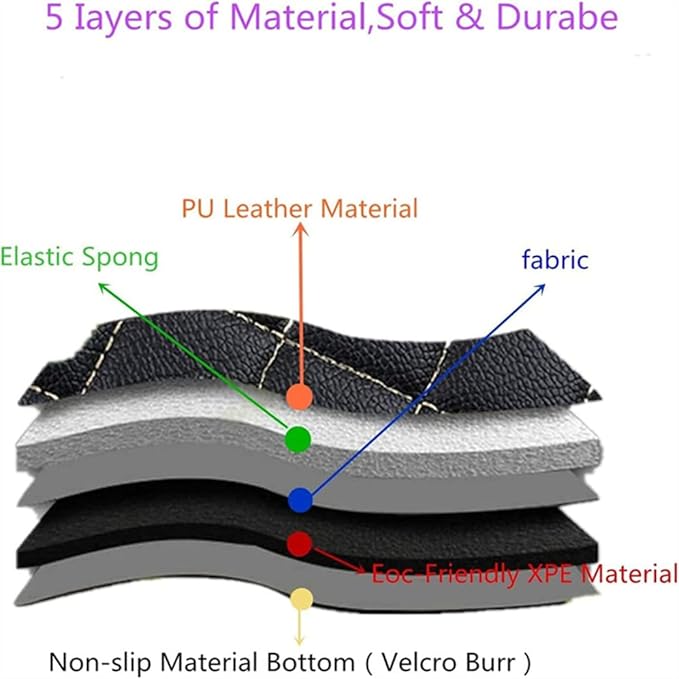 Custom Car Mats All Weather Fit Automotive Floor Mats PU Leather Protector Mat for Most Sedan, SUV, Truck Floor Mats (Black)