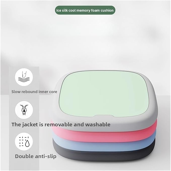 Memory Foam Car Seat Cushions with Lumbar Support - Cool and Breathable Comfort for Car and Office Seats(C,40x40cm)