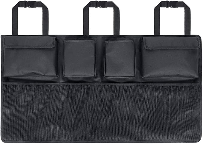 Tianle Car Trunk Organizer and Storage, Backseat Hanging Organizer for SUV, Truck, MPV, Waterproof, Collapsible Cargo Storage Bag with 4 Pockets, Car Interior Accessories (B Middium)