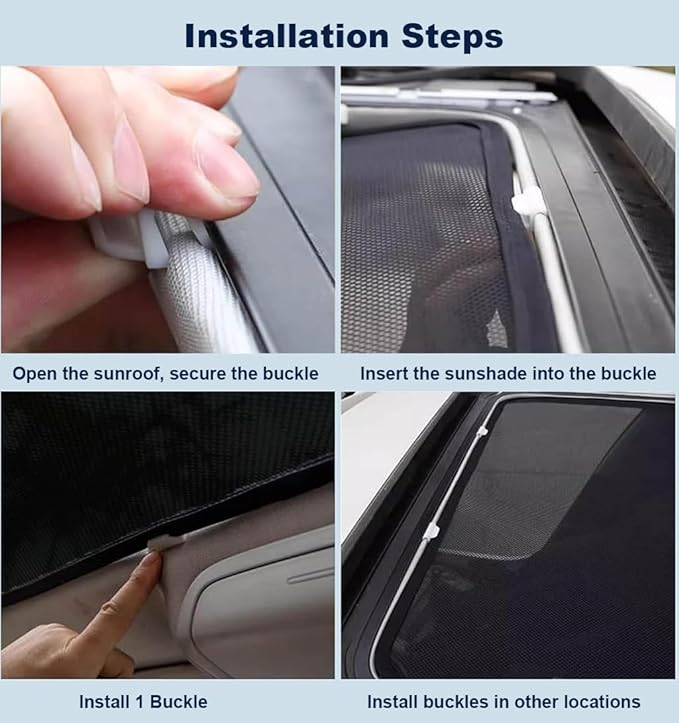 Car Sunroof Shade Compatible with Tiguan 2010-2017 5-Door SUV, Foldable Glass Roof Sunshade with Storage Bag, Heat Insulation Sun Protection Roof Interior Sunshade