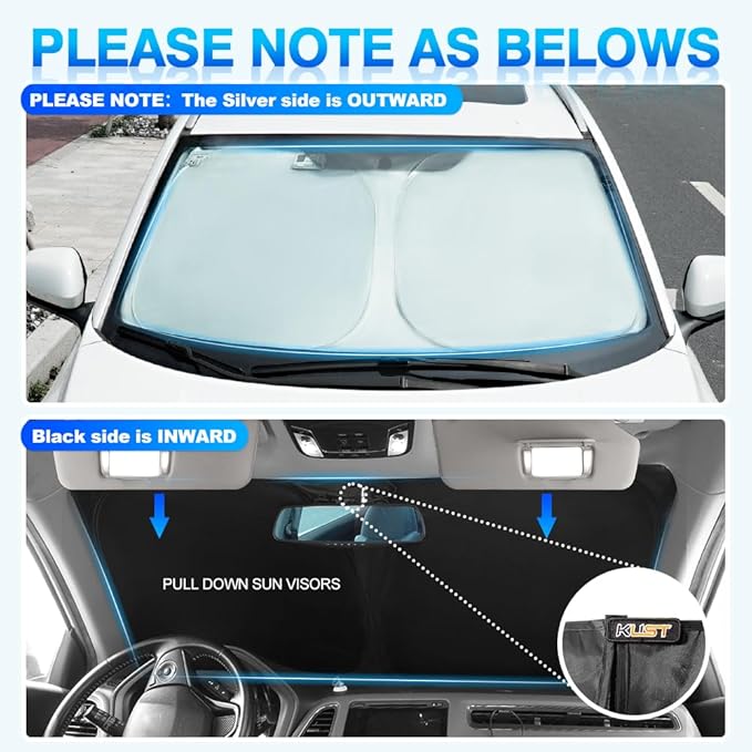 KUST Windshield Sun Shade for Honda Accord 2013-2015 2016 2017 Accessories Custom Fit Sunshade Foldable Sun Protector Block UV Rays Keep Your Car Cooler
