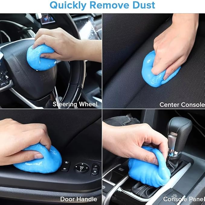 Car Cleaning Gel Compatible with Hyundai Accent, 200g Detailing Putty for Auto Vents, Dashboard, Cup Holders - Reusable Multifunctional Dust Remover,200g*2