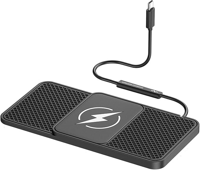 Wireless Car Phone Charger for Buick Encore Envision Enclave, Type C/USB 20W Fast Charging Pad, Non-Slip Charging Station for Travel Home Office Desk, Lightweight,Type-C