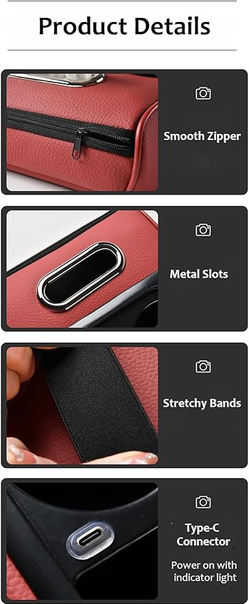 Armrest Box Pad for Car w/Type-C Charging Interface, Car Center Console Cover w/Cup Holder, Interior Car Accessories (Black)