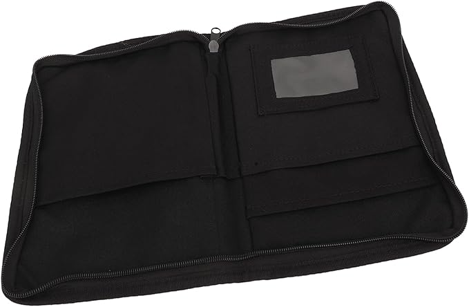 Car Glove Compartment Organizer 6 Pockets Multifunctional Zipped Design Portable Document Holder Universal for Car