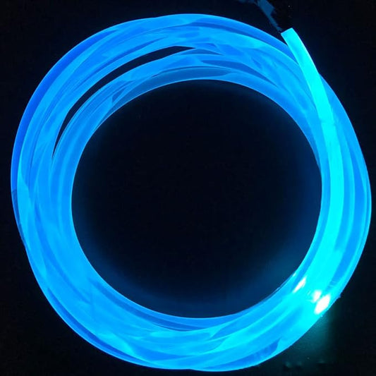 10ft Super Bright MMA Plastic Optic Fiber Side Glow for LED Light Source - Soft Optical Fiber Guide Strip (Diameter 0.55in)