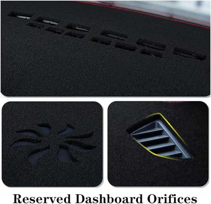 Dashboard Cover for Buick Encore GX 2024-2025,Polyester Dash Covers mat,Car Dash Board Protecter Cover,Interior Dash Covers Pads,Black