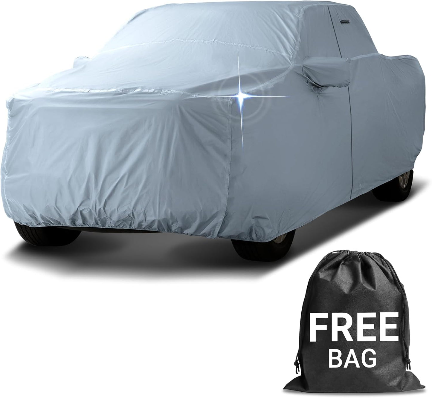 iCarCover Fits 2010-2024 F-150 Raptor SuperCrew Cab, 5.5 ft Regular Bed Ford Truck Cover Automobiles Form-Fit Padded Full Exterior Waterproof Automobiles Protection Covers