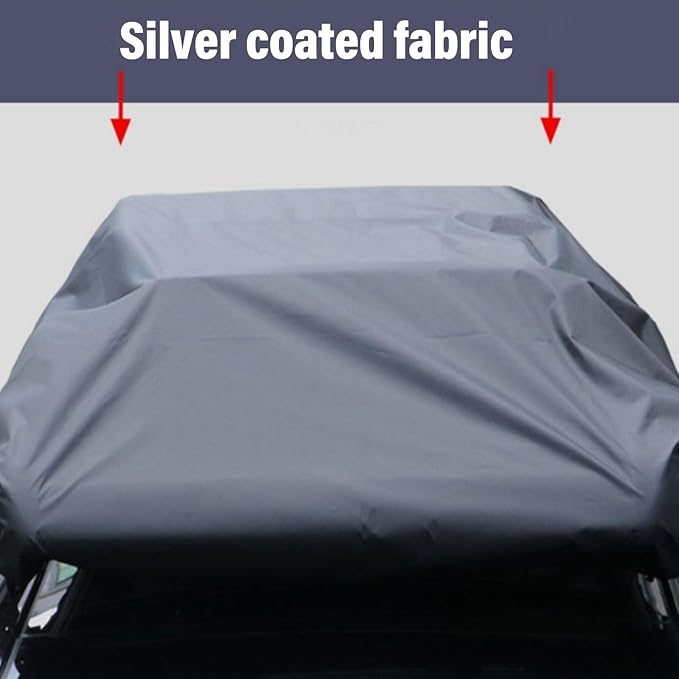 Pssopp 210D Oxford Cloth Water Proof Box Lid Cover,Tent Trailer Cover Travel Trailer Roof Cover car Roof Top Tent Trailer Cover for SUV Rooftop Travel Luggage Rack (230 * 145cm)