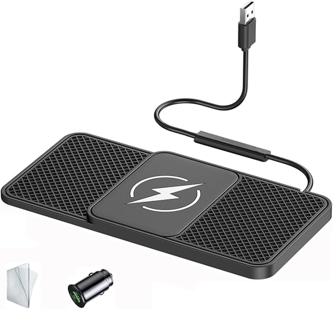 Wireless Car Charger Pad for BMW X7 (2019–2022),20W Fast Wireless Phone Charger Cell Phone Cordless Charging mat,Non-Slip Phone Charging,30cm Cable USB