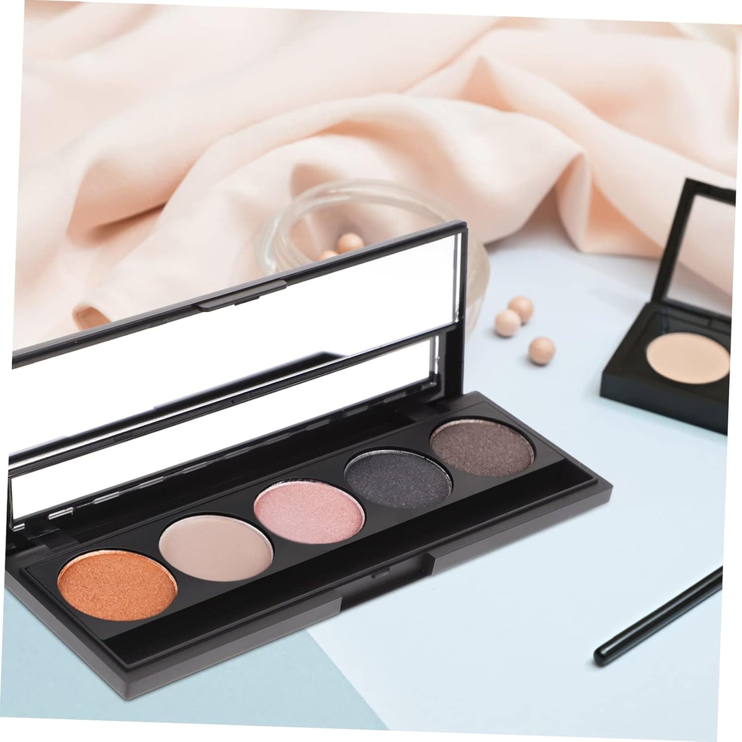 2Pcs 5 makeup pallet eyeshadow pans magnetic empty Palette Containers makeup container Eyeshadow Empty Case sample containers Eyeshadow Case cosmetic makeup powder travel