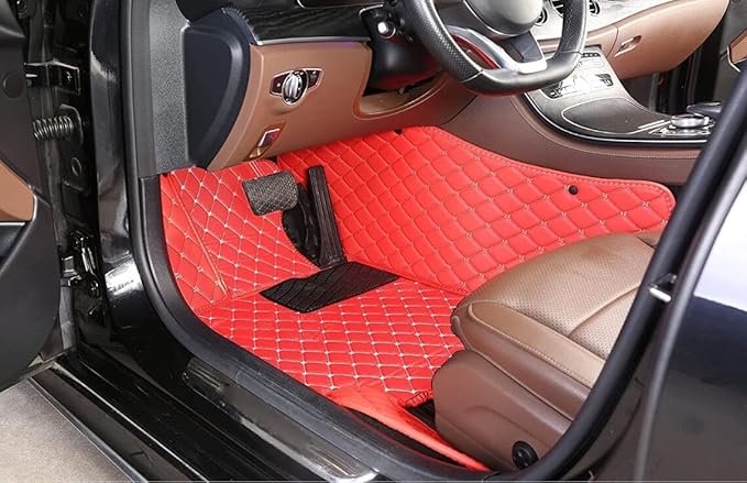 Custome Car Mats Accessories All Weather Floor mats Compatible with Automotive Floor Mats Passenger car mats (Green Black)