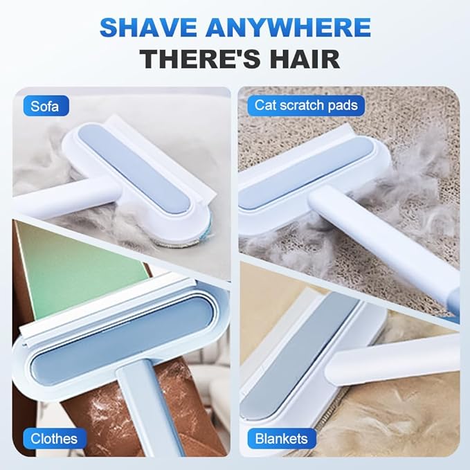 Moonboat Multifunctional Hair Removal Brush, Cleaner Pro Pet Hair, Cat Dog Hair Broom Lint Remover Scraper, Suitable for Carpet Rugs Bed Couch Curtains (A-2PCS)