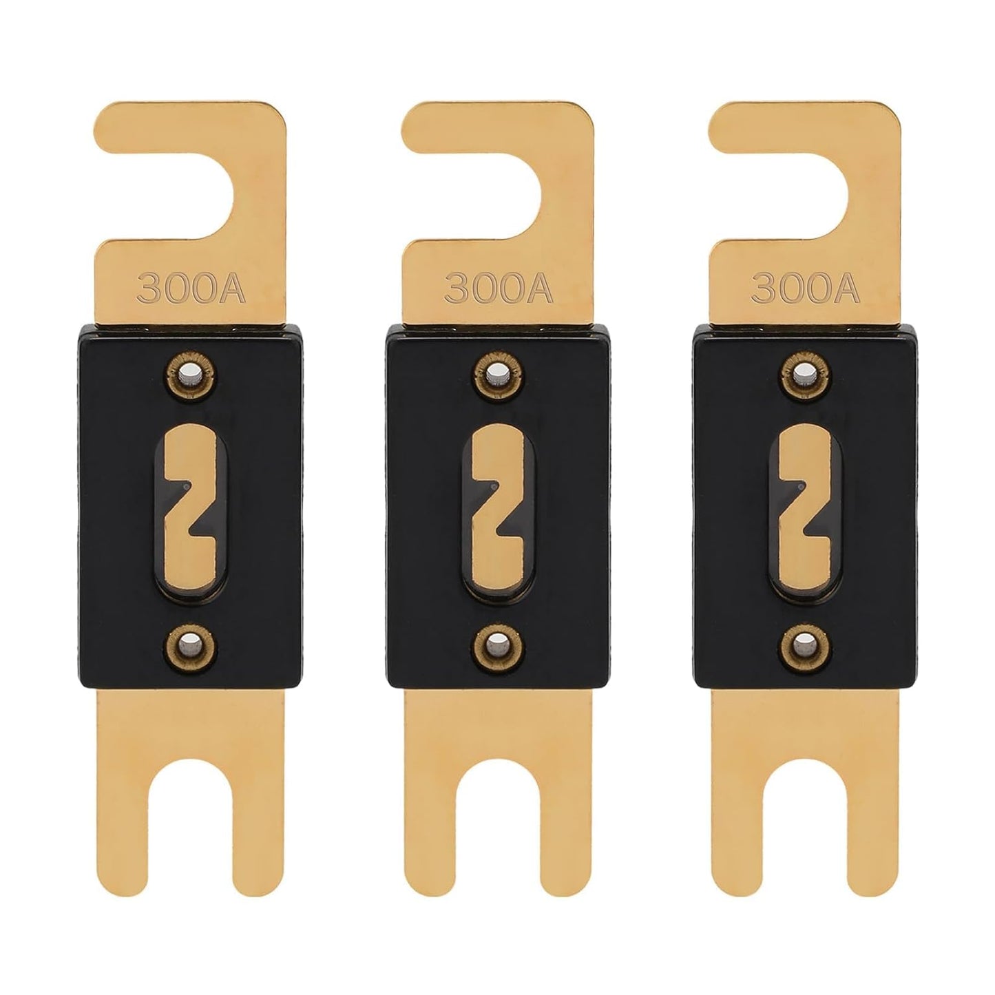300A ANL Fuse 300 Amp Inline Blade Fuses 32V for Car Audio Inverter Automotive Stereo (Pack of 3 pcs)