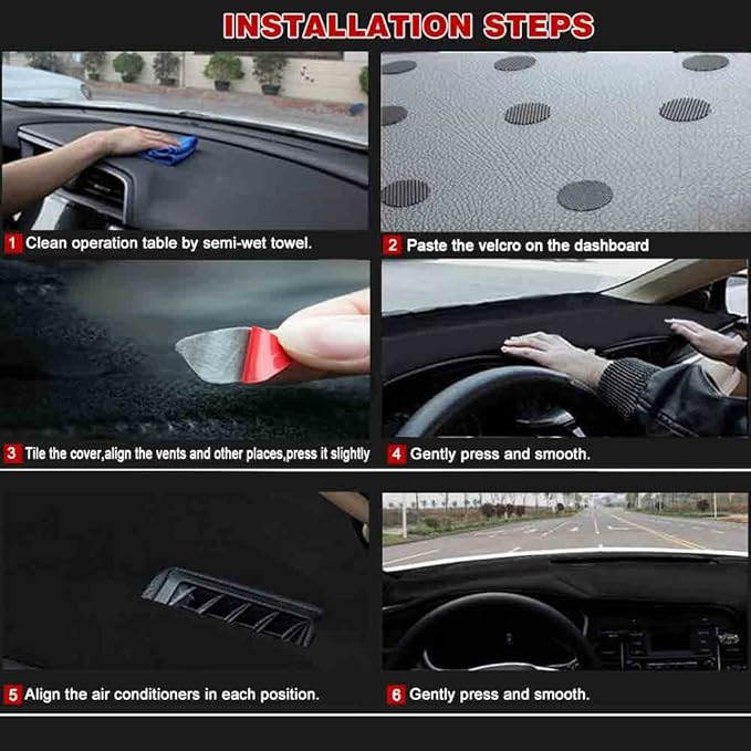 Dash Cover Custom Fit for 1997-2000 Chevy Chevrolet Silverado/GMC Sierra C1500 C2500 C3500 K1500 K2500 K3500, 1997-1999 GMC Yukon/Chevy Tahoe, Dashboard Cover Mat Pad(Gray)