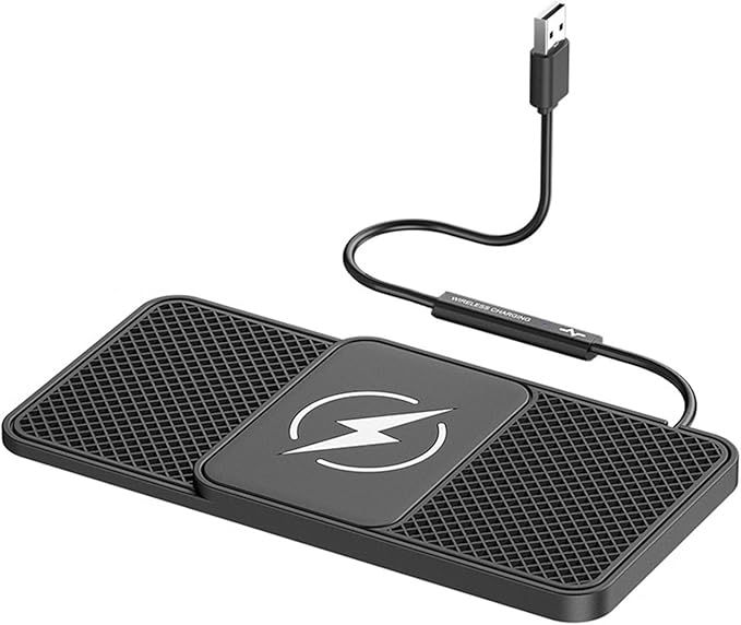 Wireless Car Phone Charger for Lexus RC 300/350/300 F SPORT/350 F Sport, Type C/USB 20W Fast Charging Pad, Non-Slip Charging Station for Travel Home Office Desk, Lightweight, USB
