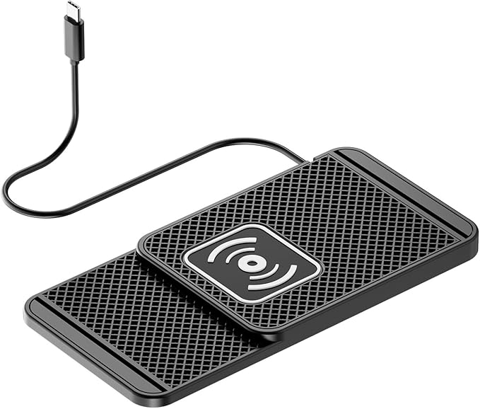 Wireless Charging Pad for Car for Chevrolet Trax 2015-2022 2024-2026, Non-Slip Type C/USB 20W Fast Phone Charging Pad DIY Trim-to-Fit No Interior Damage,B&Type-C