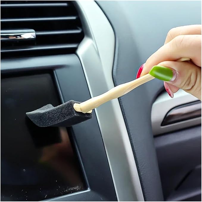 Car Air Conditioner Vent Cleaner Brush – Compact Detailing Tool for Cars, Homes, and Offices – Sponge Head, Sturdy Handle(1pcs)