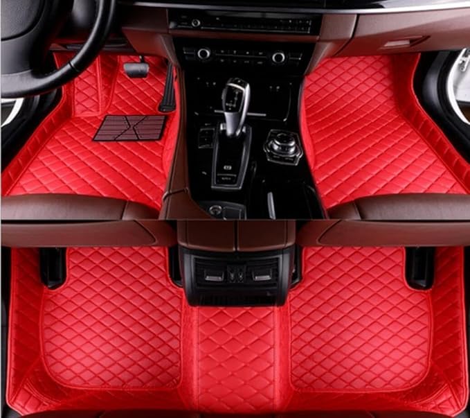 Custome Car Mats Accessories All Weather Floor mats Compatible with Automotive Floor Mats Passenger car mats (Beige Brown)