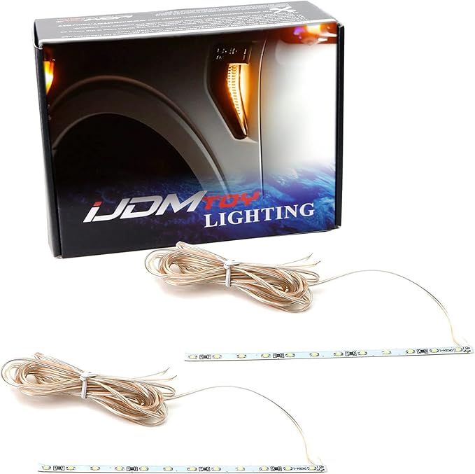 iJDMTOY Amber Yellow LED Background Illumination Lighting Kit Compatible with 2021-up Ford F150 Side Fender Emblem