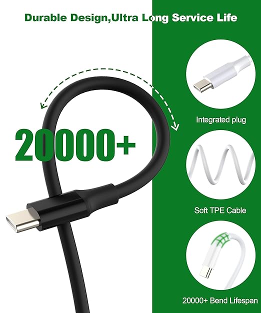 2-in-1 CarPlay Jumper Cable for Motorcycle, CarPlay Bluetooth Headset Bypass Adapter, Enable Mirroring on Harley/Indian/Goldwing Without Headset, USB-C to USB-C Support Charging,Black