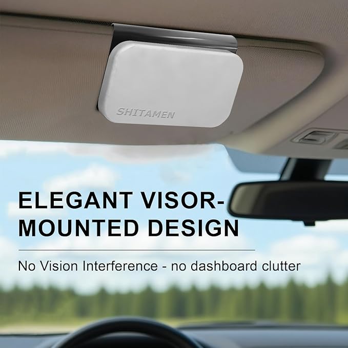 Car Air Freshener, Stone Air Freshener, Automotive Odor Eliminator for Visor Clip- Car Fresheners Long Lasting - CLIP INCLUDED (Amber/Starter Kit)
