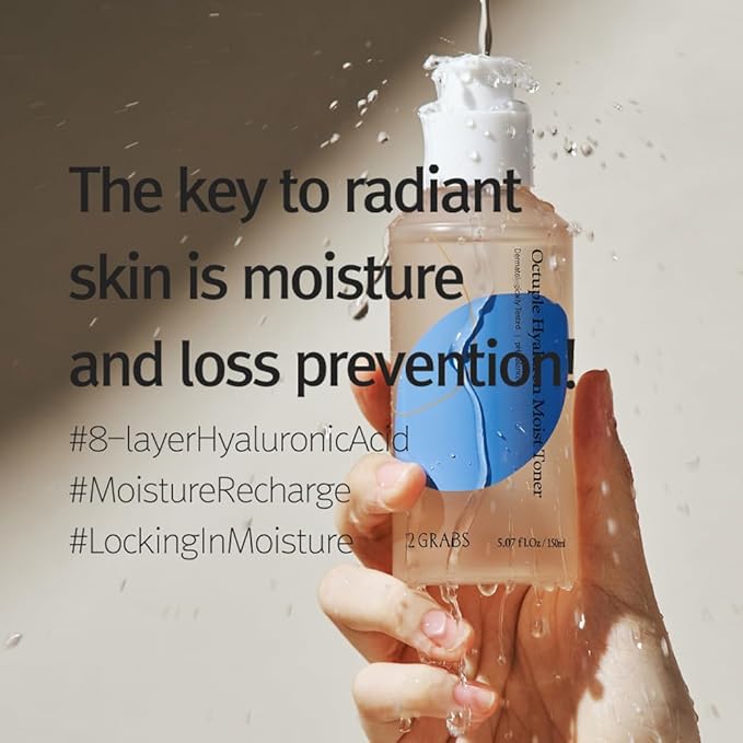 Shift4 Octuple Hyaluron Moist Toner ┃ 8 Layer Low Molecular Hyaluronic Acid ┃ Korean Bamboo Water ┃ Hydrating Toner for Dry and Sensitive Skin ┃ pH Balanced 150ml