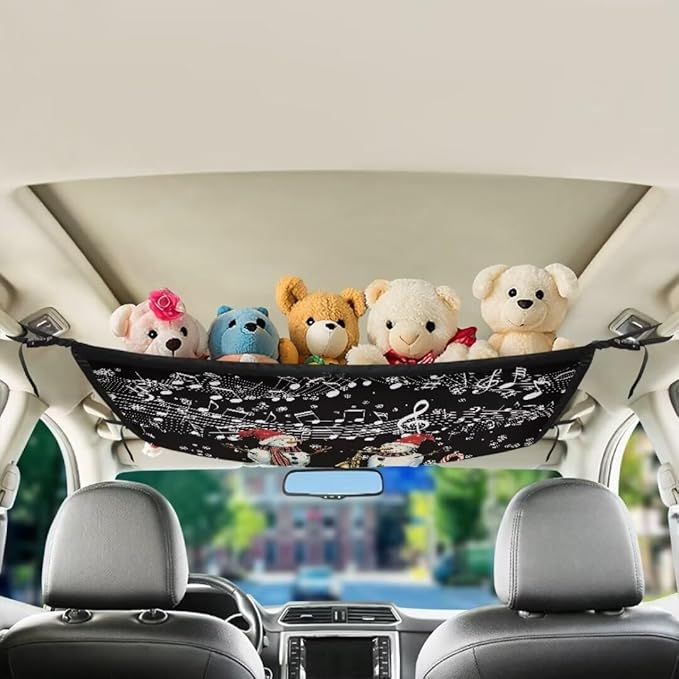 Musical Snowman Auto Seat Storage Hanging Bag Multi-Purpose Seat Organizer for Vehicle Passenger Seat Organization and Storage One Size