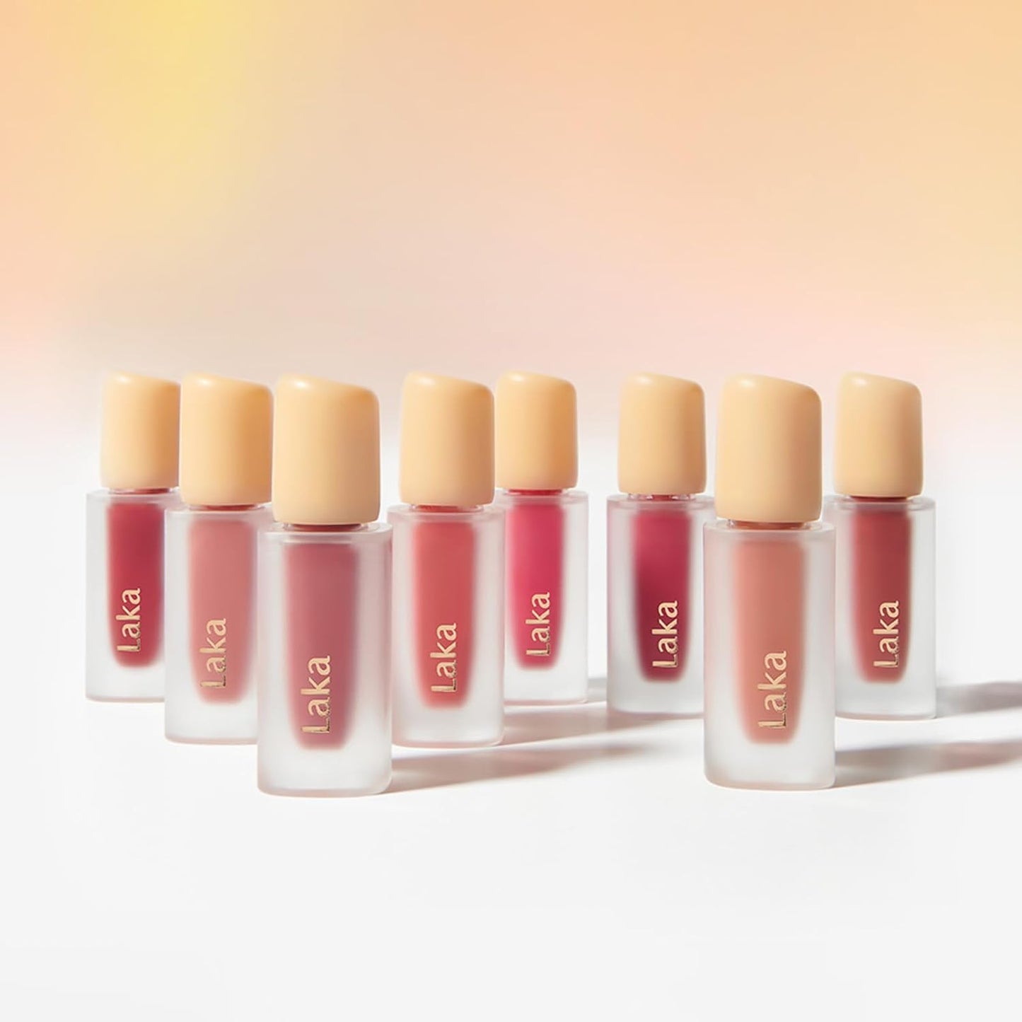 Laka Fruity Glam Tint, 4.5g/0.15 oz., Glowing Lip Stain with Wide Color Spectrum, Hydrating & Lightweight Texture, Long-Lasting Bold Stain, Non-Sticky, Vegan, K-Beauty (#108 Salty)
