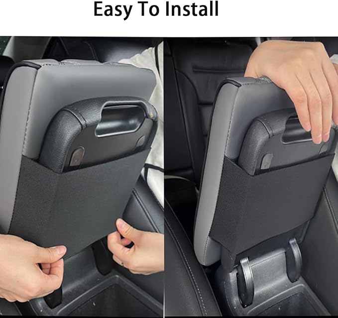Car Armrest Pad for Lexus GX460 2014 2015 2016 2017 2018 2019 2020 2021 2022 2023 Memory Cotton Armrest Box Pad Center Console Scratch Pad Seat Box Cushion Protector,Red