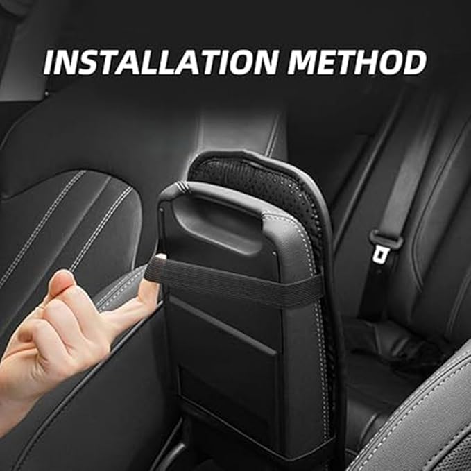 Car Armrest Pad for Genesis GV80 GV70 SUV GV60, Waterproof Center Console Cushion Pad Cover Armrest Storage Box Mat Protection Interior Accessories,A-Grey