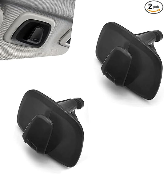2 PCS Car Roof Hooks, Multifunctional Storage for Clothe Bag Umbrella, Interior Suspension Hanger Hook OEM# OC05076 OC05075, Compatible with Volvo XC60 XC90 XC40 V90 S90 V60 S60 (Black)