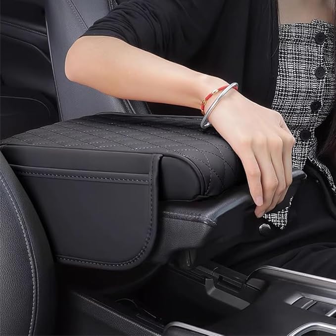 Car Armrest Pad for Mazda CX-3 CX-5 CX-30 CX3 CX30 CX5 2015-2020 2021 2022 2023 Leather Armrest Box Mat Center Console Cushion Pad Universal Armrest Seat Box Cover Protector,Beige, normal