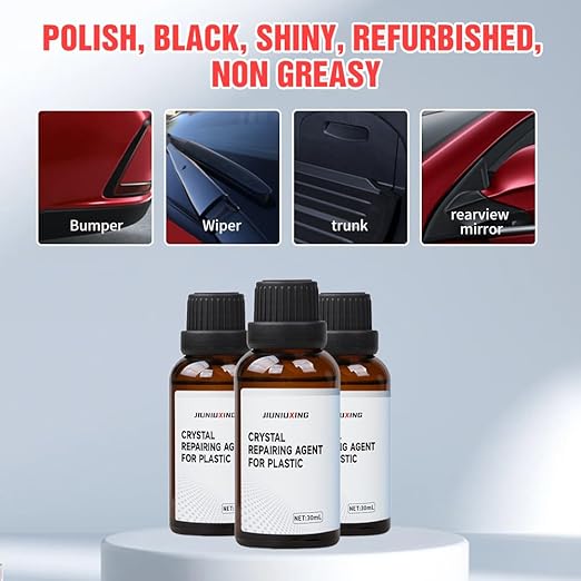 Generic Plastics Parts Crystal Coating, Car Trim Restorer with Sponge, Crystal Coating for Cars Interior or Exterior (1)