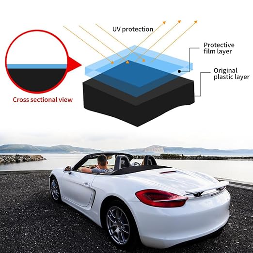 Plastics Parts Crystal Coating, 2025 New Car Crystal Coating for Car Plastic Parts, Coating Agent for Automotive Plastics, Crystals Coating Plastic Restorer, Cars Trim Restorer with Sponge (2)