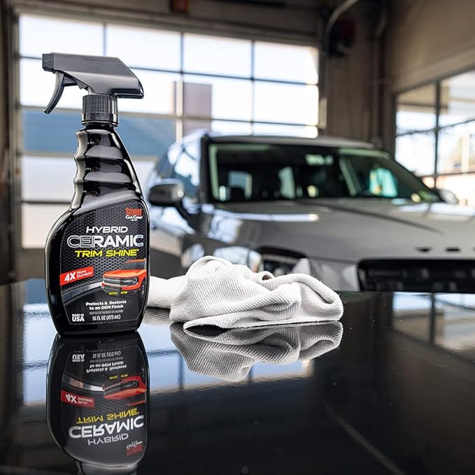 Stoner Car Care 92333 Hybrid Ceramic Trim Shine – Restores Faded Plastic and Vinyl to OEM Finish, Long Lasting Water-Based UV Protection for Interior & Exterior Trim – 16 fl oz