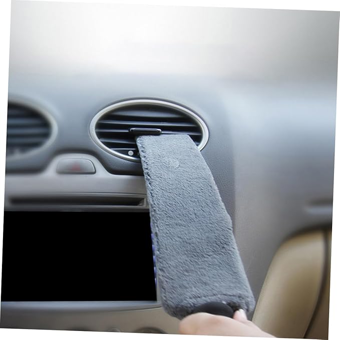 SOLUSTRE 2pcs Cleaning Brush Ergonomic Detail Tool for Vehicle Air Conditioner Outlet Cleaning Lightweight Portable Soft Bristles for Scratch Dust Removal for Home Office Use