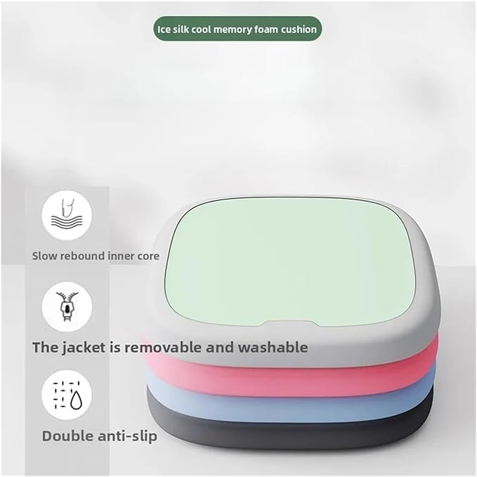 Memory Foam Car Seat Cushions with Lumbar Support - Cool and Breathable Comfort for Car and Office Use(C,45x45cm)